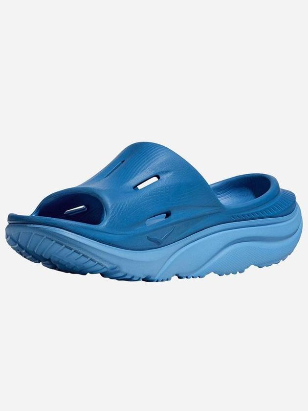 Ora Recovery Slide 3 Slippers Blue - HOKA ONE ONE - BALAAN 4