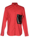 love-red contrast pocket pindot shirt - MOSCHINO - BALAAN 1