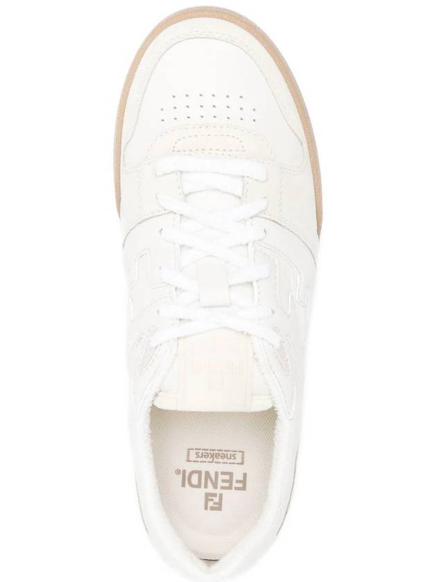 Match FF Logo Low Top Sneakers White - FENDI - BALAAN 5