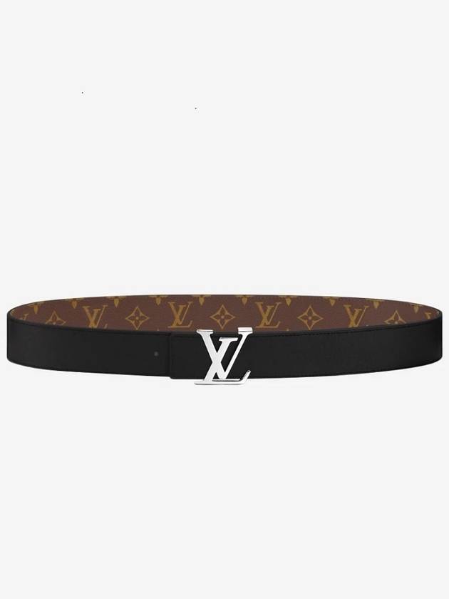 Initial 40mm Reversible Belt Shiny Silver M9821 - LOUIS VUITTON - BALAAN 1