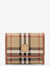 Check Half Wallet Beige - BURBERRY - BALAAN 2