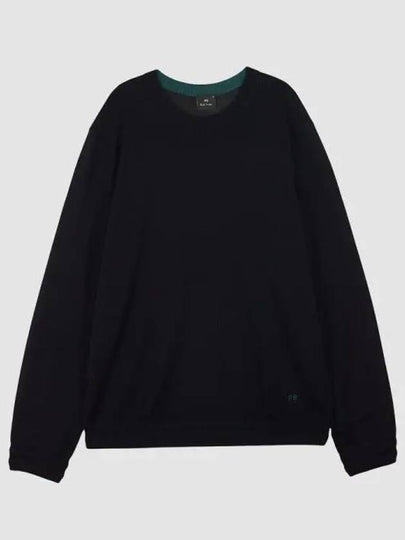 Small Logo Merino Wool Knit Top Navy - PAUL SMITH - BALAAN 2