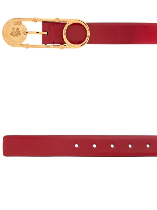 Versace Leather Belt, Women's, Red - VERSACE - BALAAN 4