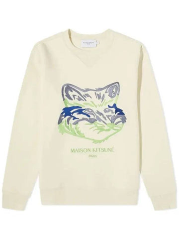 Big Fox Regular Fit Sweatshirt Ecru - MAISON KITSUNE - BALAAN 1