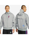 Sportswear Essential Woven Windbreaker Particle Grey - NIKE - BALAAN 2