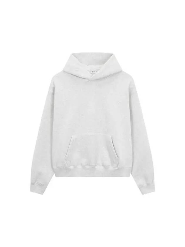 UNISEX Cotton Blend Hooded Sweatshirt Light Gray - ALEXANDER WANG - BALAAN 1