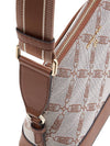 Embossed Logo Cross Bag Natural - MICHAEL KORS - BALAAN 8