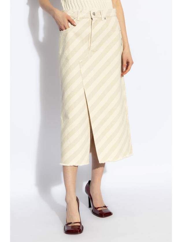 Marni Denim Skirt, Women's, Cream - MARNI - BALAAN 3