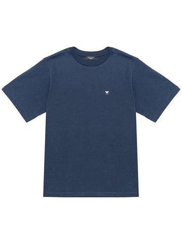 Deodara cotton t shirt navy 010 - MAX MARA - BALAAN 1