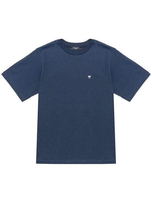 Deodara cotton t shirt navy 010 - MAX MARA - BALAAN 1