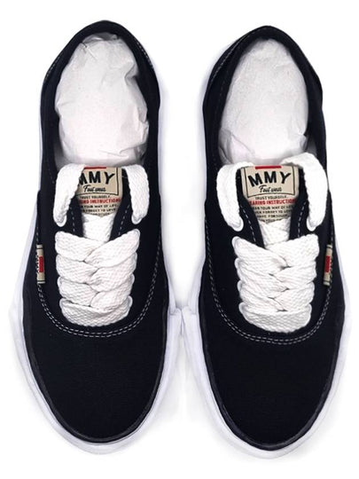 Baker OG Sole Canvas Low Top Sneakers Black - MAISON MIHARA YASUHIRO - BALAAN 2