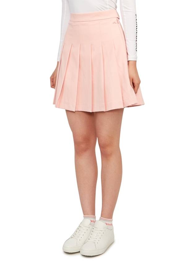 Adina Pleated Skirt Powder Pink - J.LINDEBERG - BALAAN 3