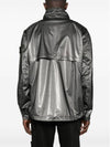 Metallic Nylon Zipper Bomber Jacket Dark Grey - STONE ISLAND - BALAAN 6