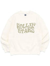 Rolling Star Sweatshirt Ivory - POLYGRAM - BALAAN 3