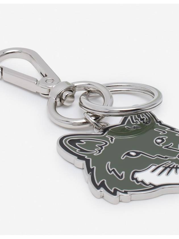 Bold Fox Head Metal Key Holder Khaki - MAISON KITSUNE - BALAAN 3