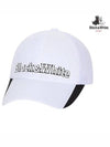 logo volume embroidery ball cap 8423GZSPWHITE - BLACK&WHITE - BALAAN 1