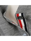 Sustainable Fine Merino Wool 4-Bar Relaxed Fit V-Neck Cardigan Light Grey - THOM BROWNE - BALAAN 6