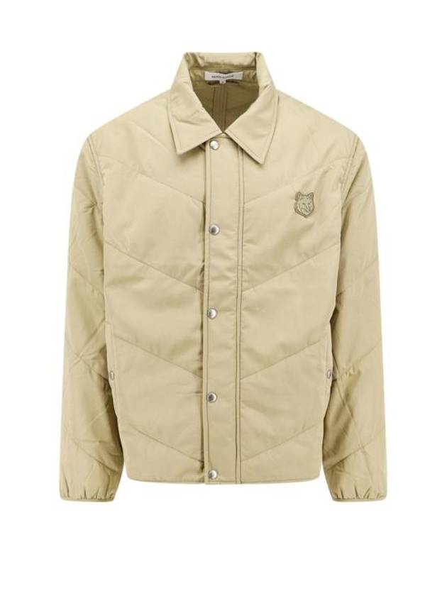 Quilted Nylon Frontal Logo Patch Jacket Canvas - MAISON KITSUNE - BALAAN 2