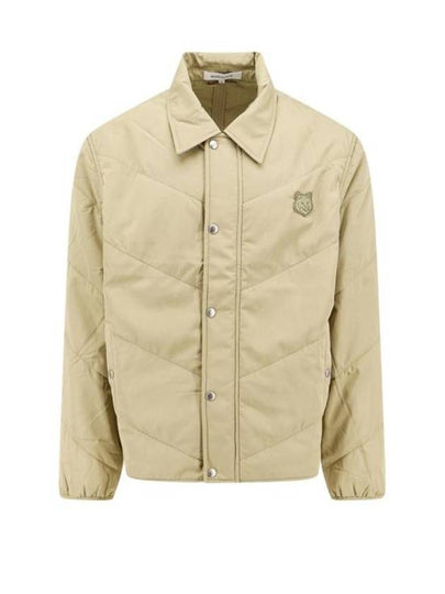 Quilted Nylon Frontal Logo Patch Jacket Canvas - MAISON KITSUNE - BALAAN 2