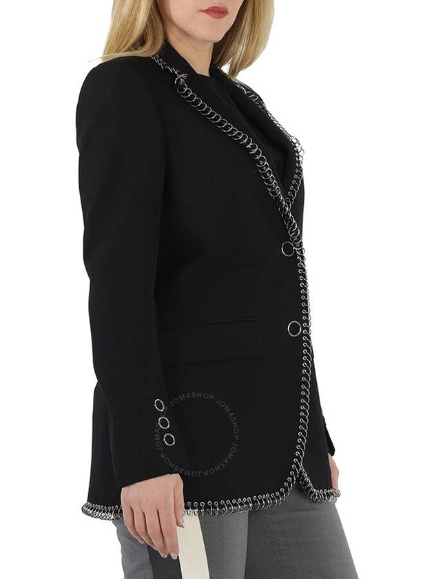 Women's Sidon Ring Pierced Jacket Black - BURBERRY - BALAAN 3