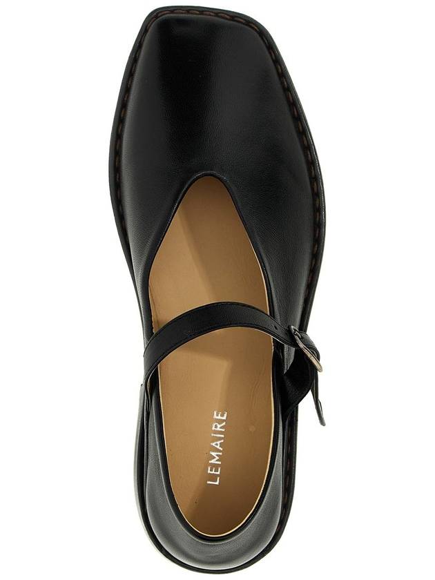 Square Toe Ballerina Shoes Black - LEMAIRE - BALAAN 5