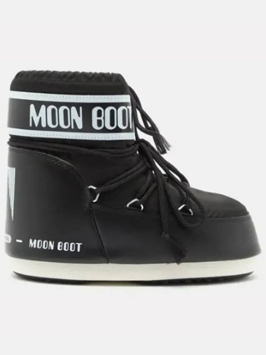 Icon Rubber Sole Grab Snow Boots Black - MOON BOOT - BALAAN 1