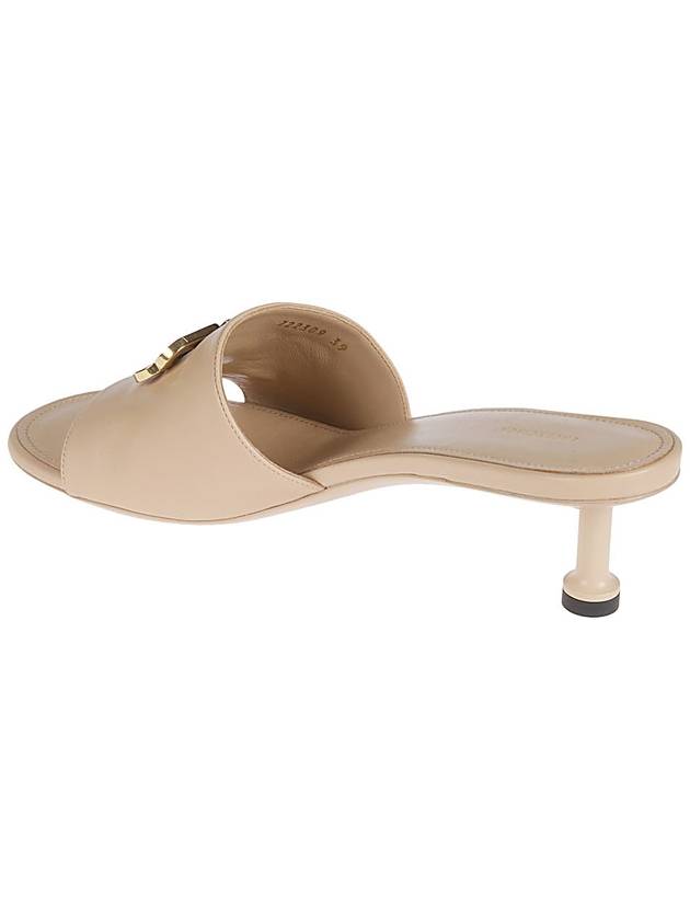 BB leather sandal heel beige - BALENCIAGA - BALAAN 4