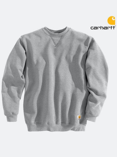 K124 US fit midweight sweatshirt brushed sweatshirt gray - CARHARTT - BALAAN 1