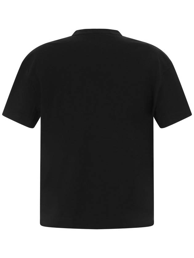 Monilli Shoulder Short Sleeve T-Shirt Black - BRUNELLO CUCINELLI - BALAAN 3