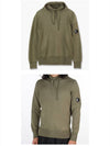 Lens Wappen Sandshell Hoodie Khaki - CP COMPANY - BALAAN 5