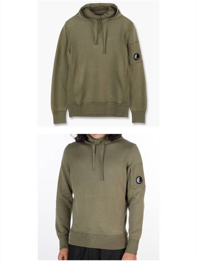 Lens Wappen Sandshell Hoodie Khaki - CP COMPANY - BALAAN 5