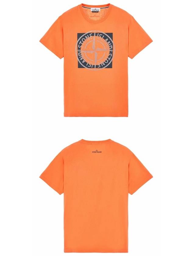 Compass Logo Printing Short Sleeve T-Shirt Mandarin - STONE ISLAND - BALAAN 5