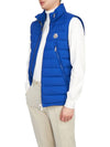 Albyt Padded Down Vest Blue - MONCLER - BALAAN 7