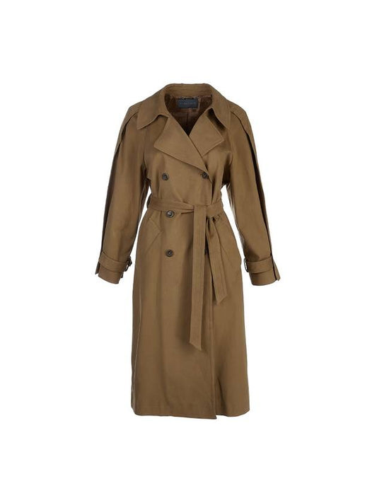 Women’s Double Breasted Trench Coat Brown - ALBERTA FERRETTI - BALAAN 2