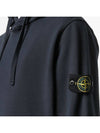 Wappen Patch Cotton Hoodie Navy - STONE ISLAND - BALAAN 3