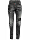 Distressed Wash Denim Jeans Black - DSQUARED2 - BALAAN 6