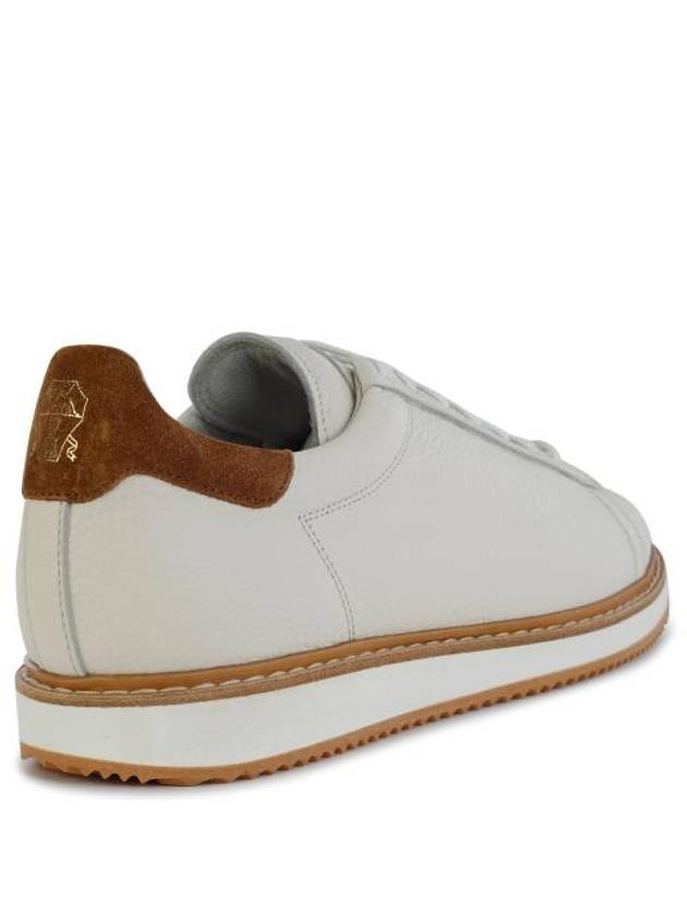 Grained Calfskin Low-Top Sneakers Panama - BRUNELLO CUCINELLI - BALAAN 4