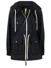 Lahemaa Hooded Jacket Black - MONCLER - BALAAN 1