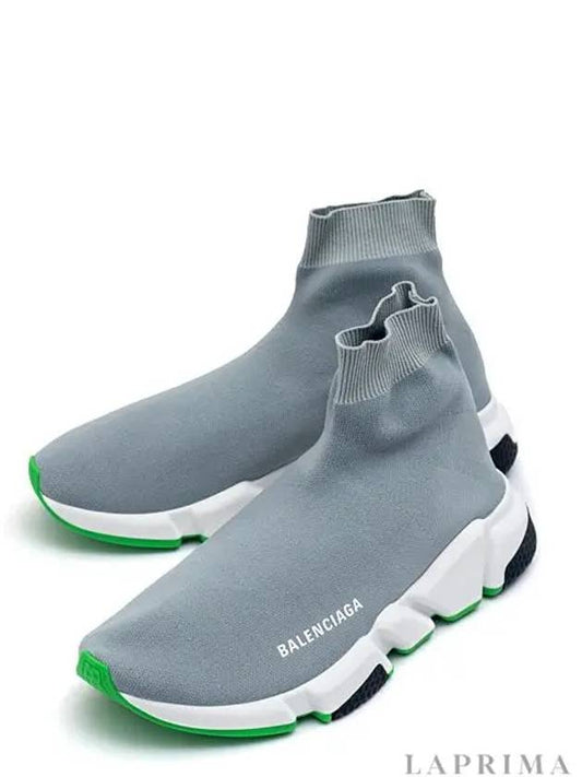 Men's Speed Trainer High Top Sneakers Grey - BALENCIAGA - BALAAN 2