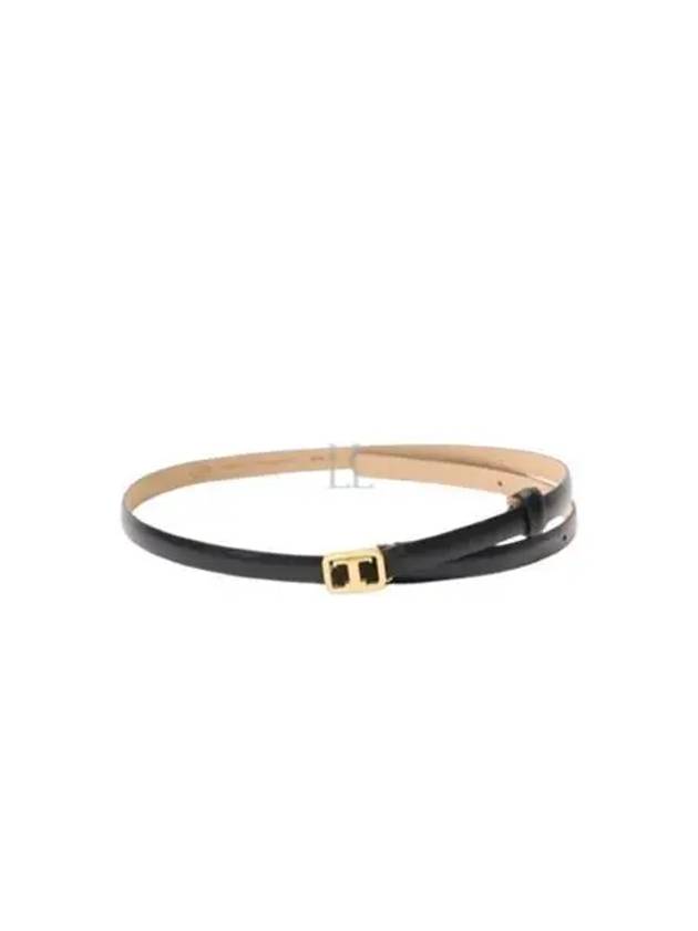 T Logo Leather Belt Black - TOD'S - BALAAN 2