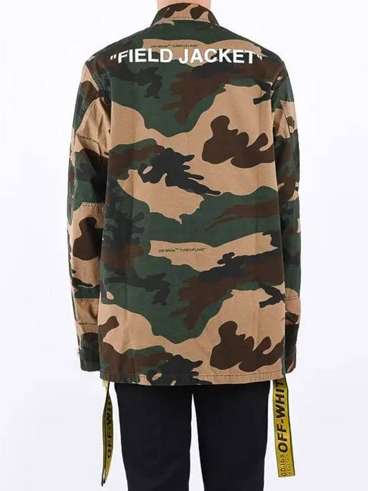 Camo field jacket OMEL003E18026010 - OFF WHITE - BALAAN 2