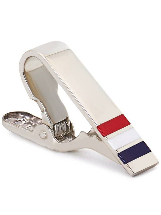 Three Stripes Short Tie Bar Silver - THOM BROWNE - BALAAN 2