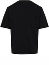 Small Heart Logo Boxy Fit Short Sleeve T-Shirt Black - AMI - BALAAN 4