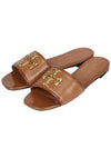 Logo Eleanor Slippers Brown - TORY BURCH - BALAAN 2