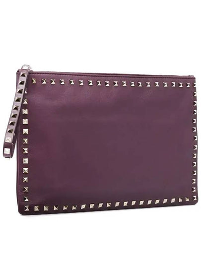 Rockstud Strap ClutchHWB00147 ABOL01 A40 Purple - VALENTINO - BALAAN 2