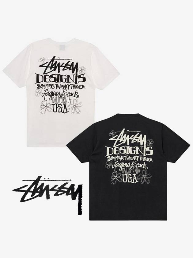 summer t shirt black men - STUSSY - BALAAN 5