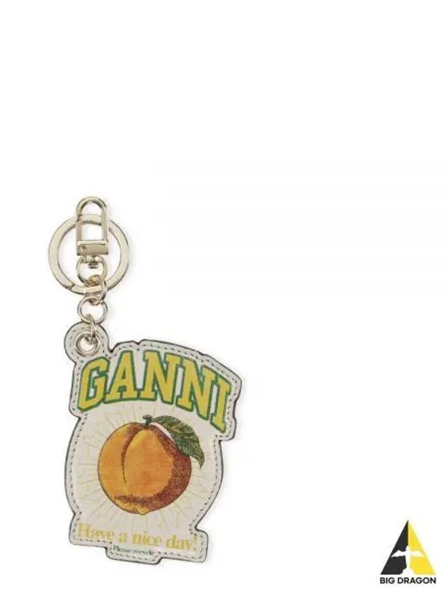 Peach Keyring Beige - GANNI - BALAAN 2