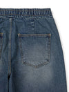 Retro rough wide banding denim pants SAND BLUE - WEST GRAND BOULEVARD - BALAAN 5