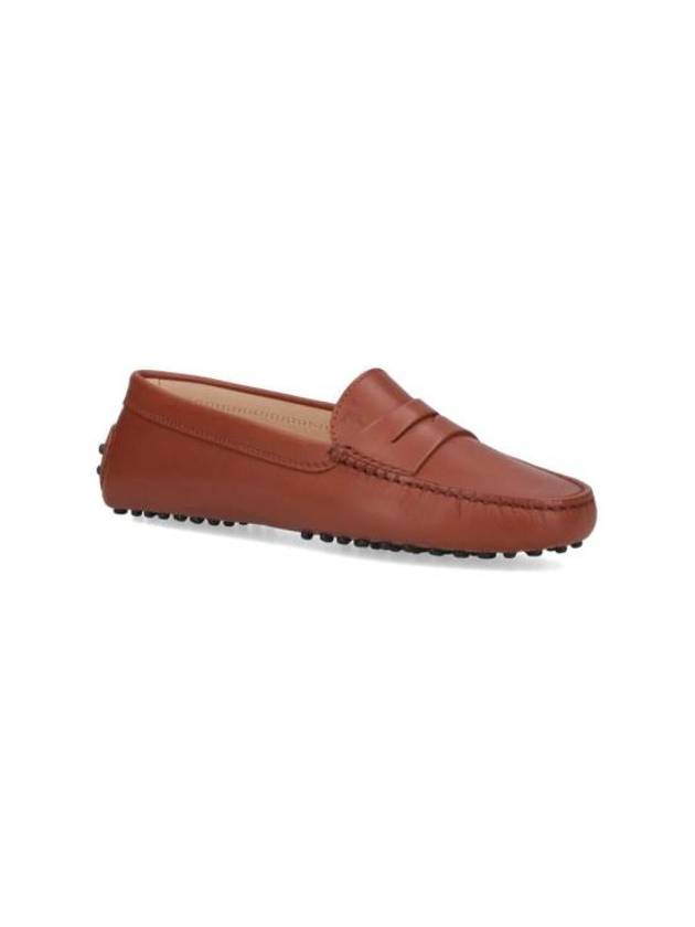 Gommino Leather Moccasin Loafers Brown - TOD'S - BALAAN 3