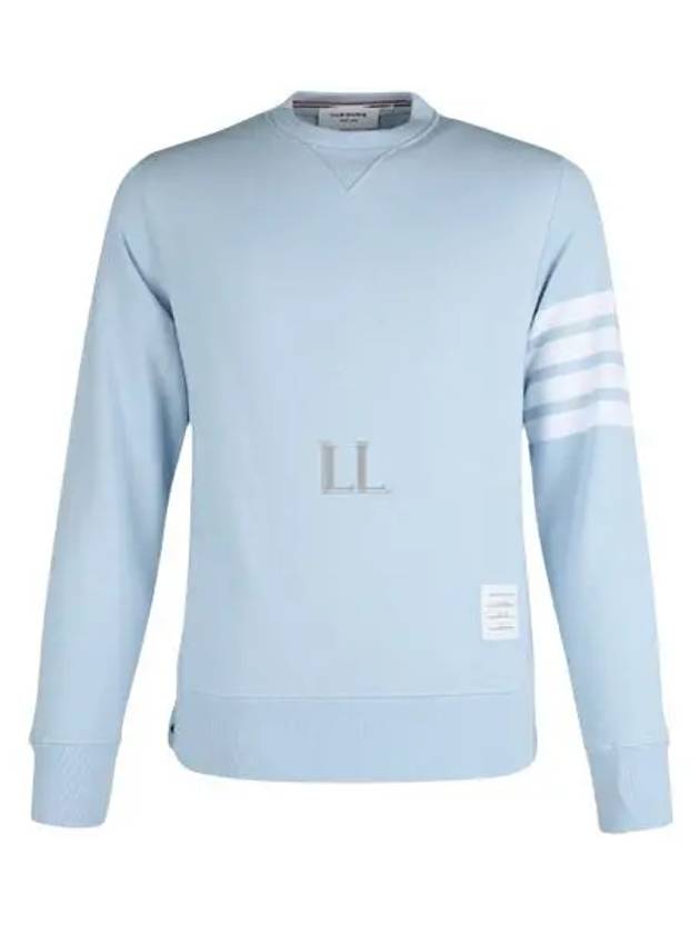 4 Bar Loopback Jersey Sweatshirt Blue - THOM BROWNE - BALAAN 2